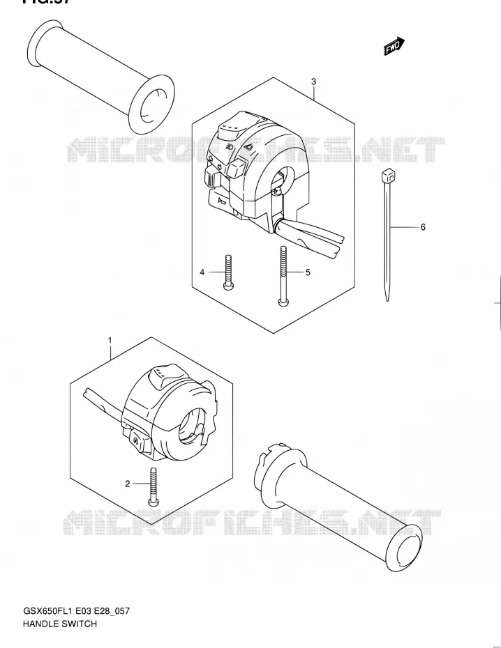 SWITCHES Suzuki MOTO 650 GSX-F 2011  GSX650F L1 (E03,E28,E33)