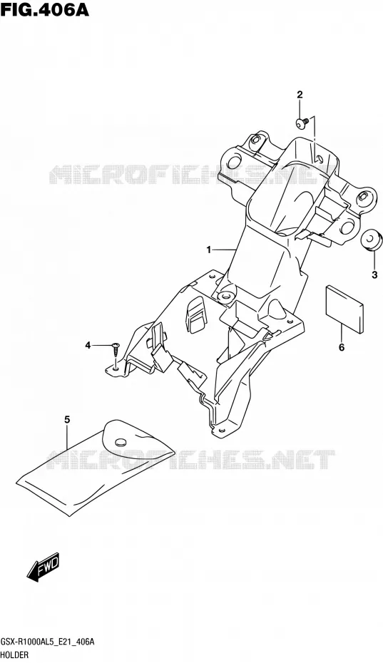 BRACKET Suzuki MOTO 1000 GSX-R 2015  GSX-R1000AUF L5 (E21)