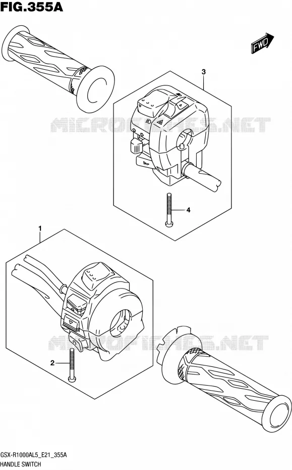 SWITCHES Suzuki MOTO 1000 GSX-R 2015  GSX-R1000AUF L5 (E21)