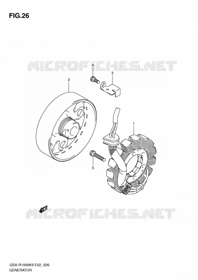 ALTERNATOR Suzuki MOTO 1000 GSX-R 2010  GSX-R1000 L0/GSX-R1000Z L0 (E02,E14,E19,E24,E51,P37)