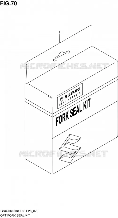 FORK SEAL KIT Suzuki MOTO 600 GSX-R 2010  GSX-R600 L0 (E03,E28,E33)