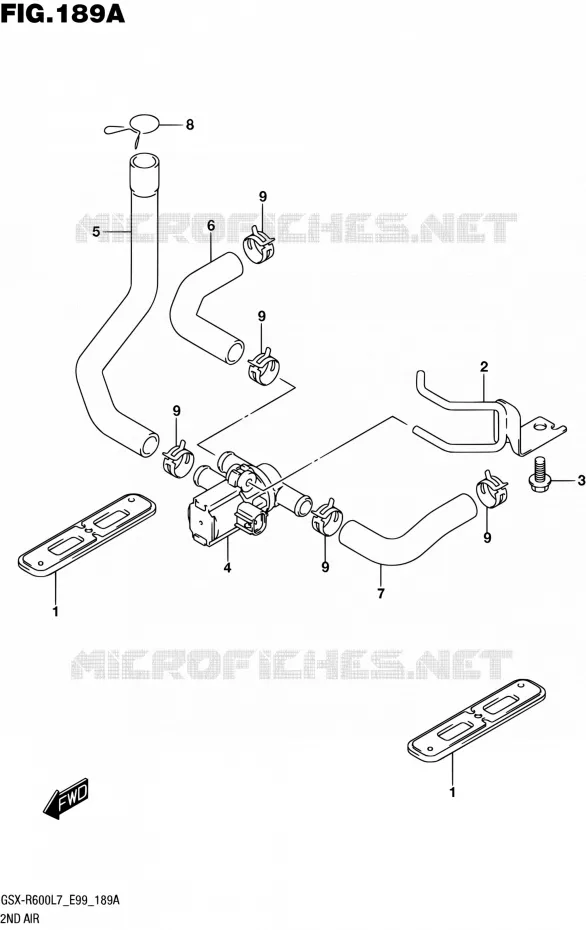 ANTI POLLUTION SYSTEM Suzuki MOTO 600 GSX-R 2017  GSX-R600 L7 (E99)