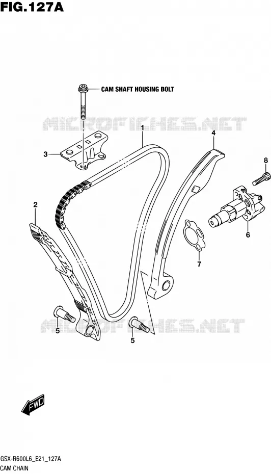 TIMING Suzuki MOTO 600 GSX-R 2016  GSX-R600UF L6 (E21)