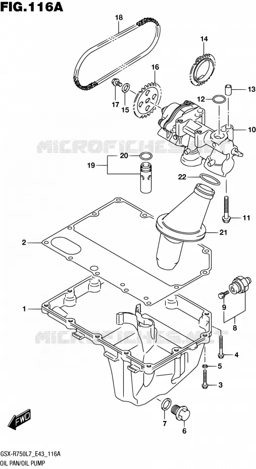 SUMP - OIL PUMP Suzuki MOTO 750 GSX-R 2017  GSX-R750 L7 (E43)