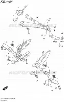 FOOTREST for Suzuki GSX-S 1000 2017