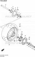 REAR WHEEL for Suzuki GSX-S 1000 2017