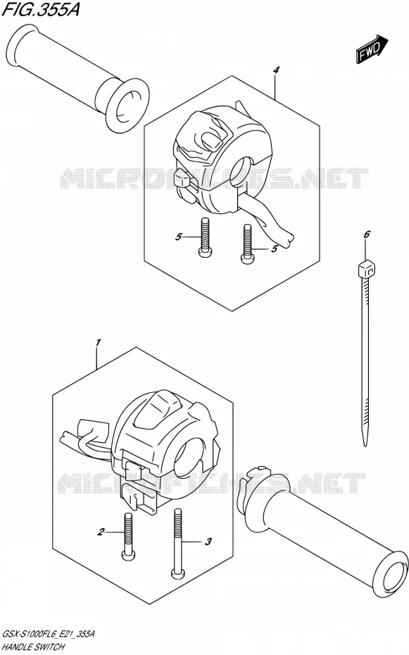 SWITCHES Suzuki MOTO 1000 GSX-S 2016  GSX-S1000F L6 (E21)