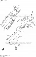 REAR FENDER for Suzuki GSX-S 1000 2017