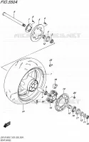 REAR WHEEL for Suzuki GSX-S 1000 2017