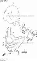FAIRING   LABELS for Suzuki INAZUMA 250 2015
