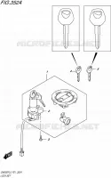 LOCK SET for Suzuki INAZUMA 250 2015