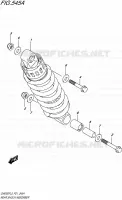 REAR SHOCK ABSORBER for Suzuki INAZUMA 250 2015