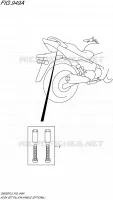 BACKREST BRACKET (OPTIONAL) for Suzuki INAZUMA 250 2015