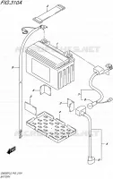 BATTERY for Suzuki INAZUMA 250 2015