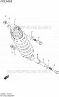REAR SHOCK ABSORBER for Suzuki INAZUMA 250 2015