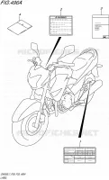 LABEL (GW250L7 P28) for Suzuki INAZUMA 250 2017