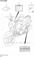 LABEL (GW250ZL7 P28) for Suzuki INAZUMA 250 2017