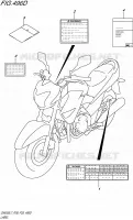 LABEL (GW250ZL7 P33) for Suzuki INAZUMA 250 2017