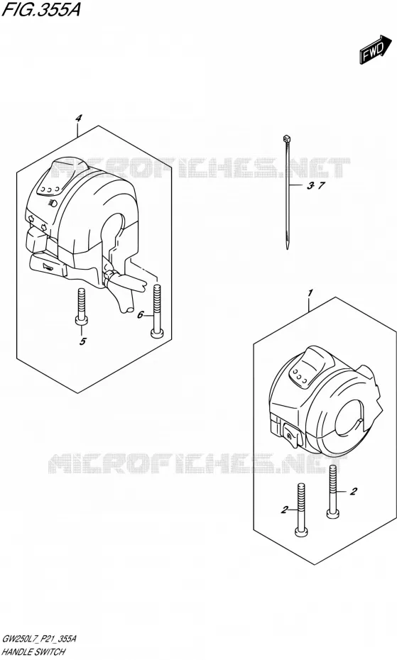 SWITCHES Suzuki MOTO 250 INAZUMA 2017  GW250 L7 (P21)