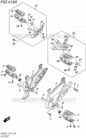 FOOTREST for Suzuki INAZUMA 250 2017