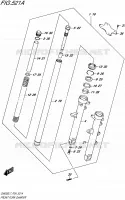 FRONT FORK for Suzuki INAZUMA 250 2017