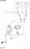 LOCK SET for Suzuki INAZUMA 250 2017