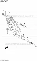 REAR SHOCK ABSORBER for Suzuki INAZUMA 250 2017