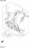 THROTTLE BODY for Suzuki INAZUMA 250 2017