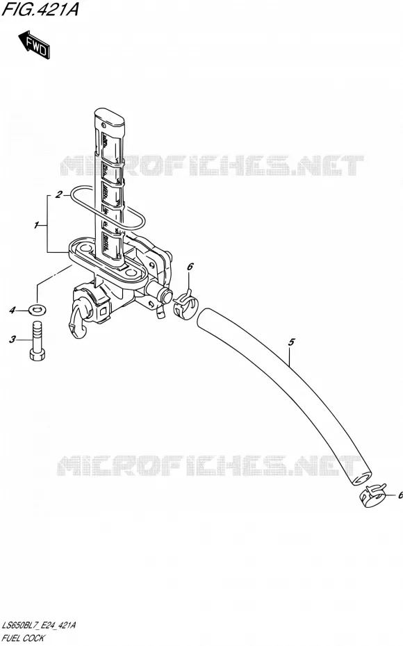 FUEL COCK Suzuki MOTO 650 BOULEVARD 2017  LS650B L7 (E24)