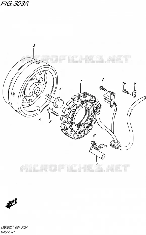 IGNITION Suzuki MOTO 650 BOULEVARD 2017  LS650B L7 (E24)
