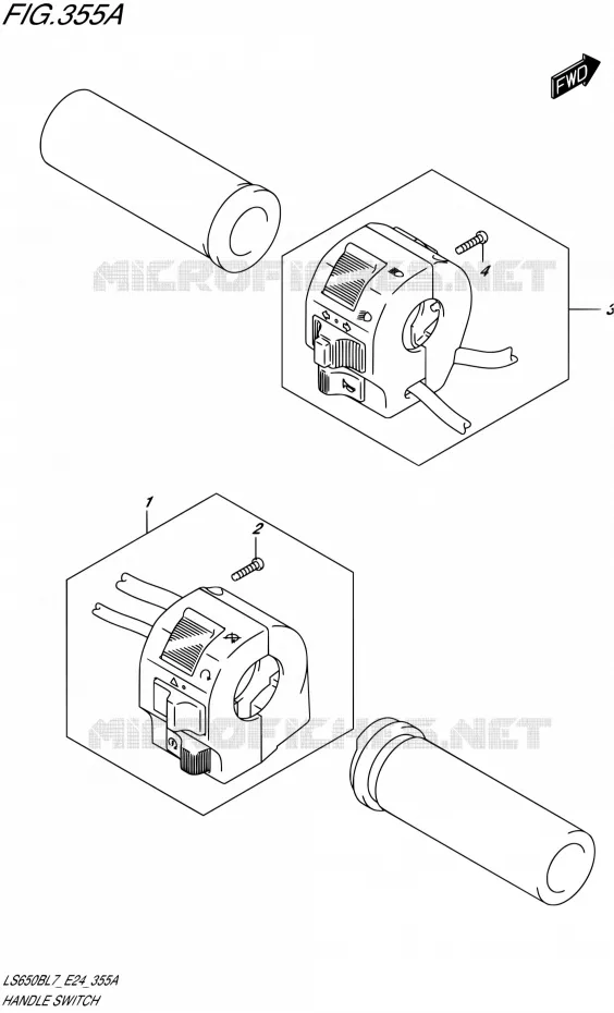 SWITCHES Suzuki MOTO 650 BOULEVARD 2017  LS650B L7 (E24)