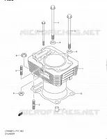 CYLINDER for Suzuki KINGQUAD 400 2011
