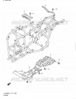 FRAME for Suzuki KINGQUAD 400 2011