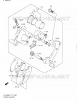 FRONT CALIPER for Suzuki KINGQUAD 400 2011