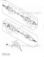 FRONT DRIVE SHAFT for Suzuki KINGQUAD 400 2011