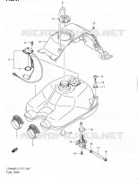 FUEL TANK for Suzuki KINGQUAD 400 2011