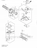 HANDGRIPS   LEVERS  for Suzuki KINGQUAD 400 2011