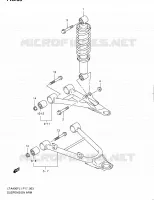 SHOCK ABSORBER   WISHBONE for Suzuki KINGQUAD 400 2011