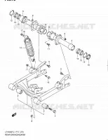 SWINGARM for Suzuki KINGQUAD 400 2011