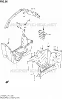 MUDGUARD (LT A400FL2 P24) for Suzuki KINGQUAD 400 2012