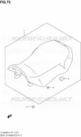 SEAT (LT A400FZL2 P17) for Suzuki KINGQUAD 400 2012
