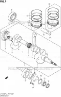 CRANKSHAFT for Suzuki KINGQUAD 400 2013