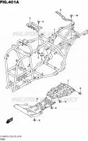 FRAME for Suzuki KINGQUAD 400 2016