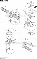 HANDGRIPS   LEVERS  for Suzuki KINGQUAD 400 2016