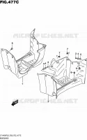 MUDGUARD (LT A400FZL6 P33) for Suzuki KINGQUAD 400 2016