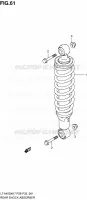 REAR SHOCK ABSORBER for Suzuki KINGQUAD 450 2010