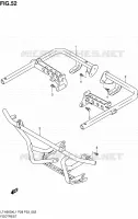 FOOTREST for Suzuki KINGQUAD 500 2011