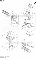 HANDGRIPS   LEVERS  for Suzuki KINGQUAD 500 2011