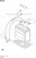 BATTERY for Suzuki KINGQUAD 500 2014