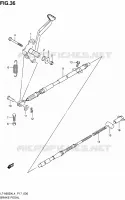 BRAKE PEDAL for Suzuki KINGQUAD 500 2014